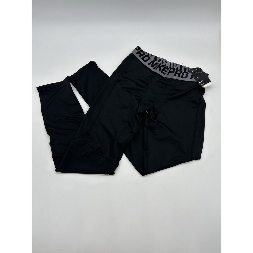Nike Pro Dri Fit Boys Compression Tights Black XL NWT